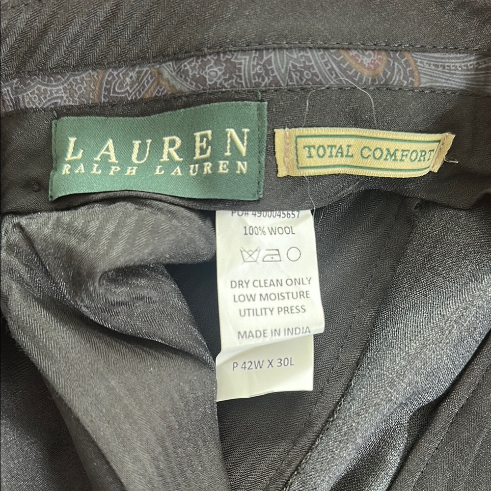 Ralph Lauren Total Comfort Dress Pants 42 x 30 cuffed